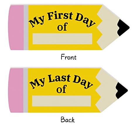 Pencil First and Last Day of School Sign