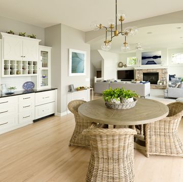 modern kitchen living room hone design with open concept