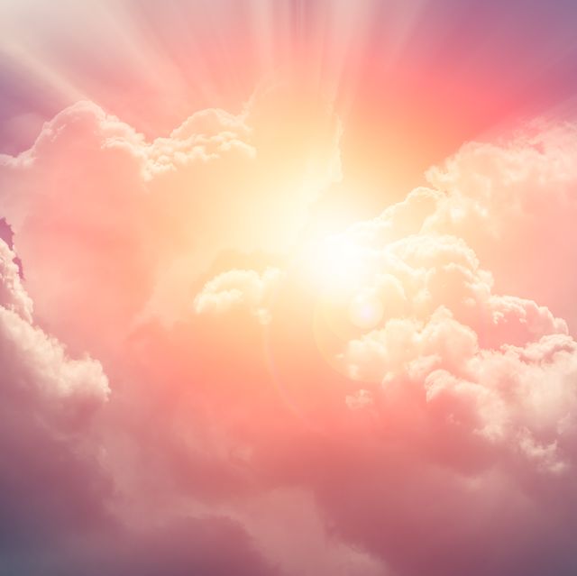 sunny heaven cloud for spirituality concept