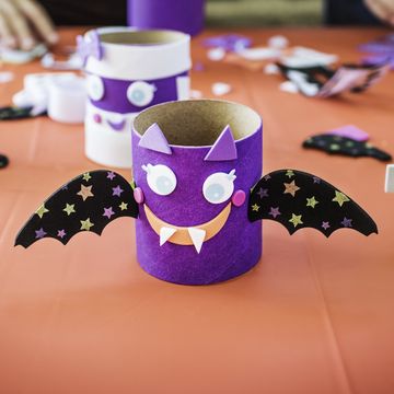 halloween crafts toilet paper roll bat, zombies, ghost, and mummy